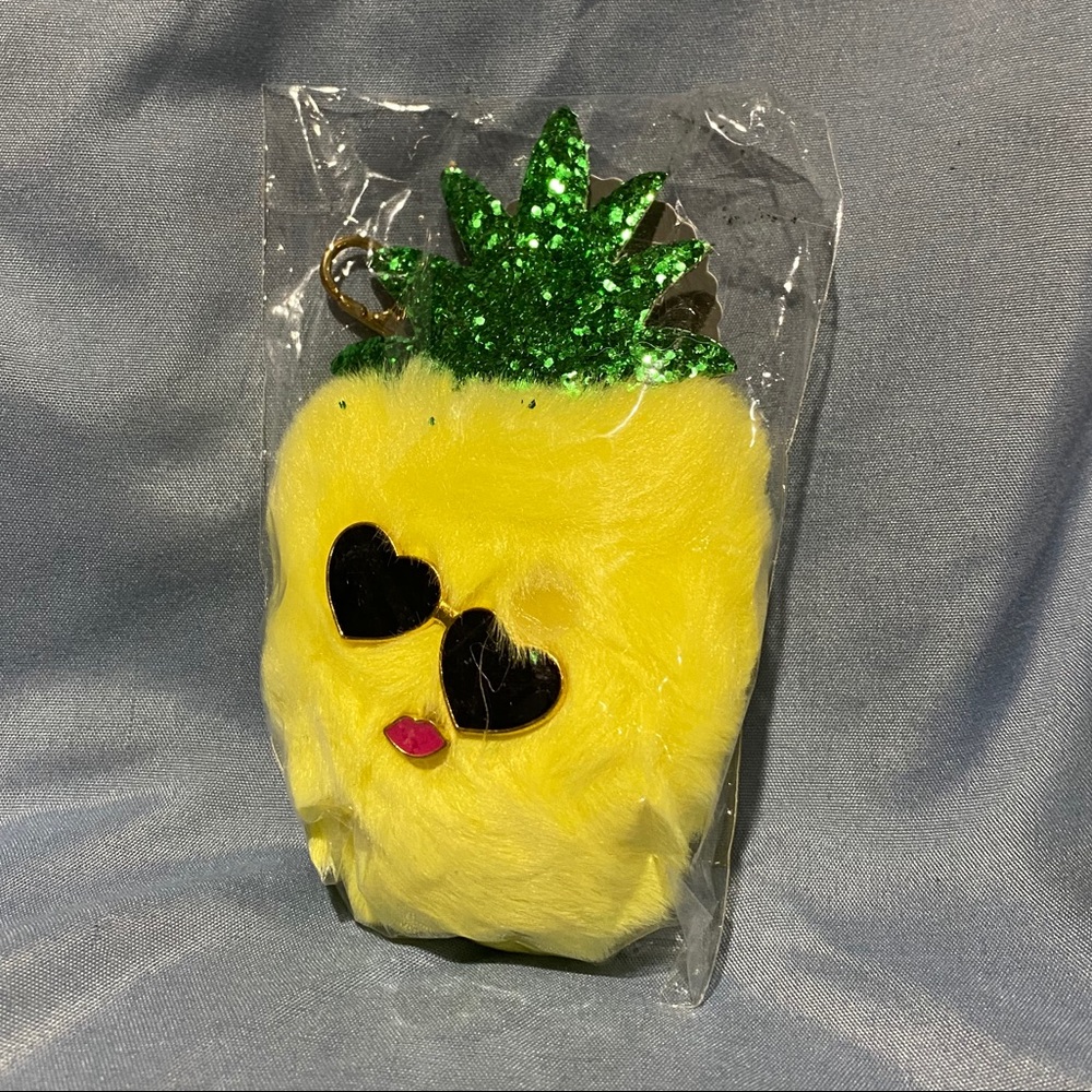 Plush Key Chains! Brand New 1 Pineapple 1 Flamingo